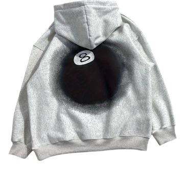 8 ball Fade Grey Hoodie