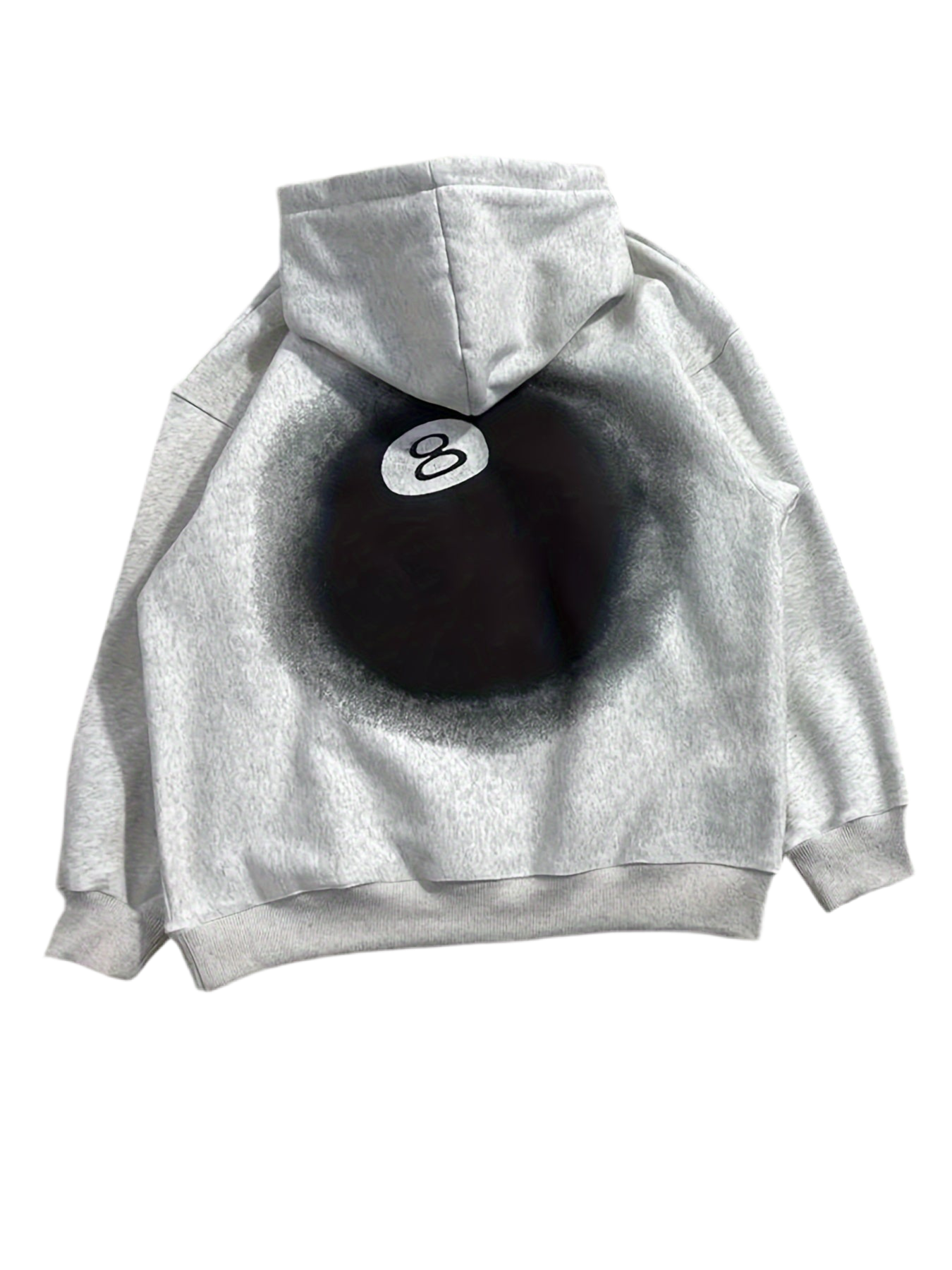 8 ball Fade Grey Hoodie