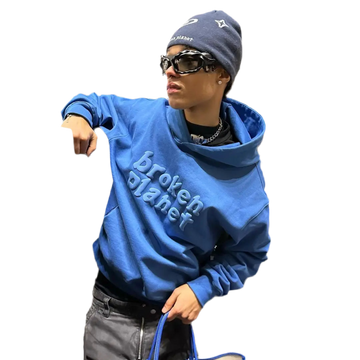 3D Puff Print Plantet Graphic Heavy Weight Hoodies