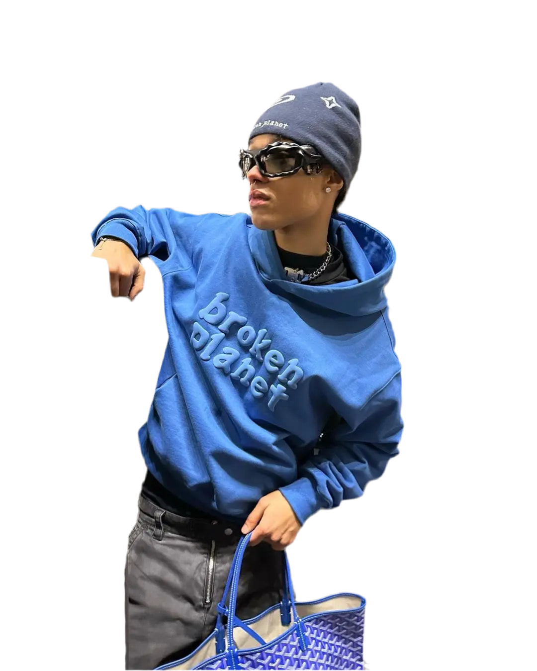 3D Puff Print Plantet Graphic Heavy Weight Hoodies
