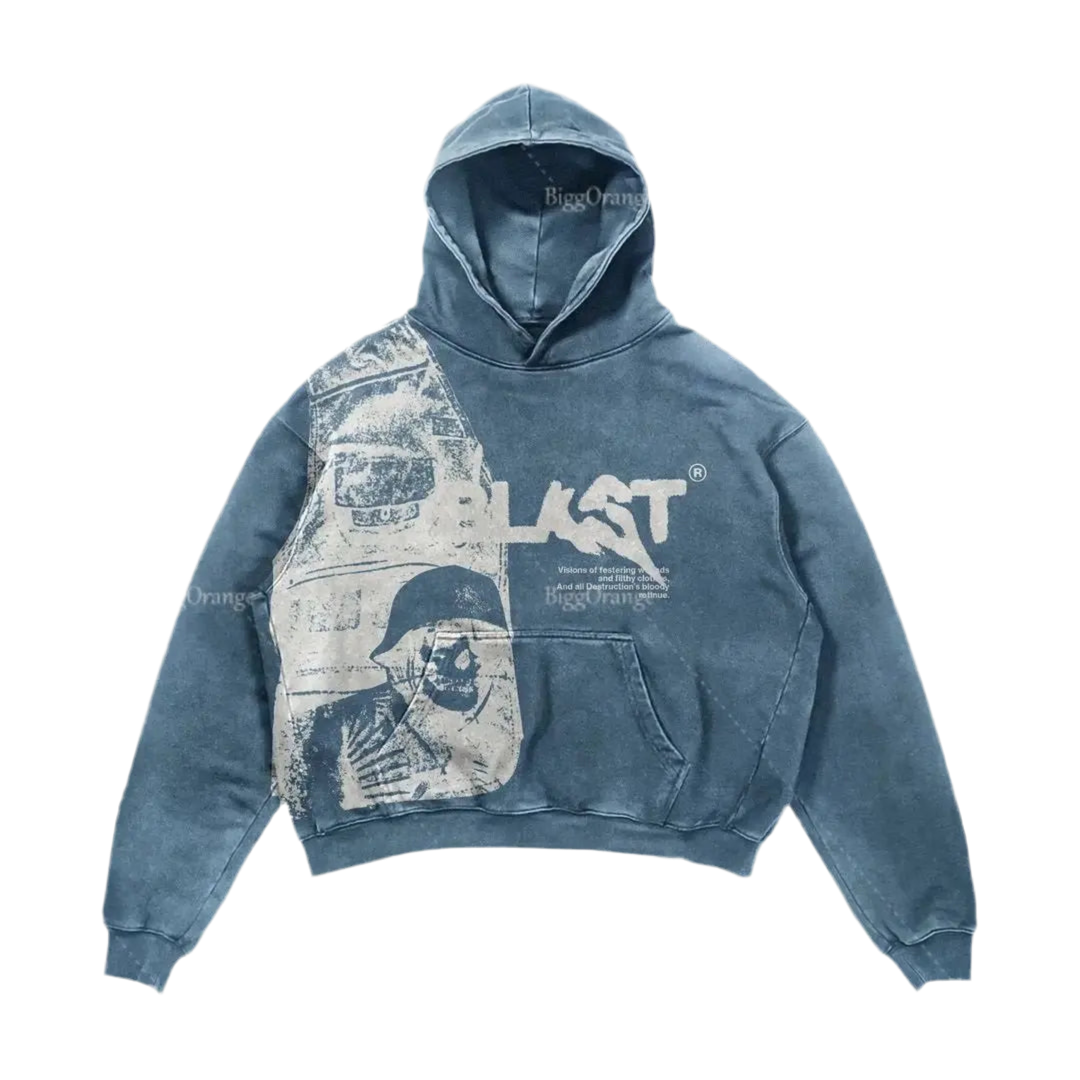 Blast Fade Streetwear Y2K Hoodie